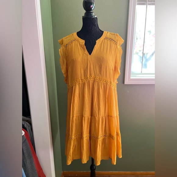 indigo rose Dresses Indigo Rose Mustard Yellow Boho Dress Poshmark